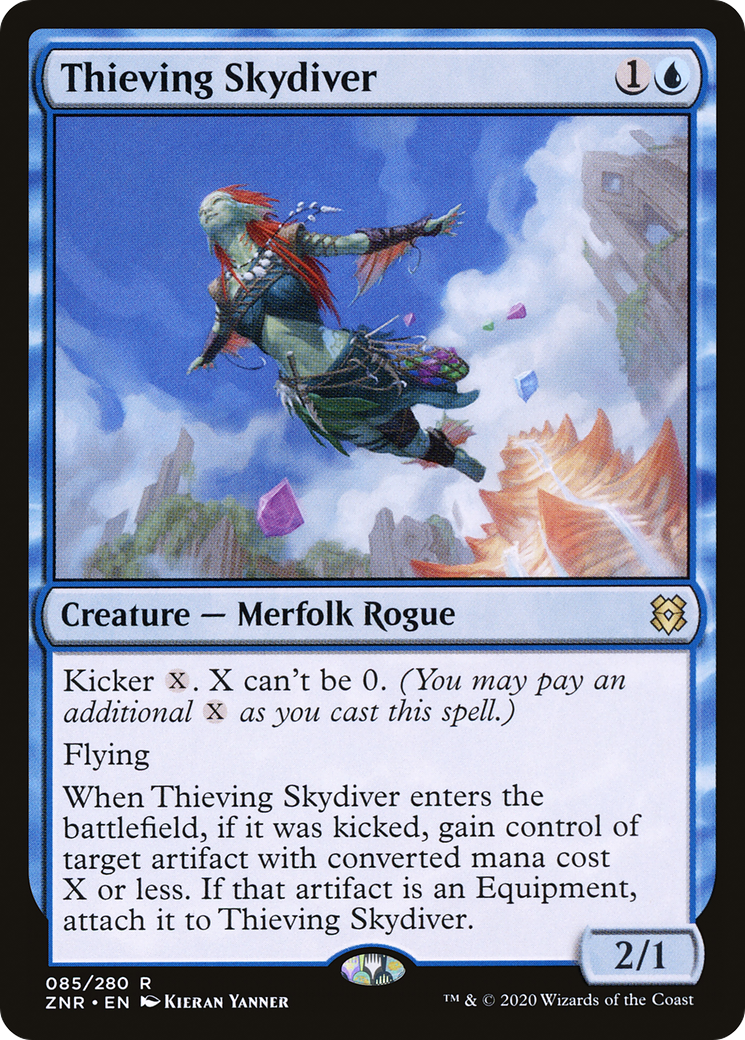 Thieving Skydiver [Zendikar Rising] | Silver Goblin