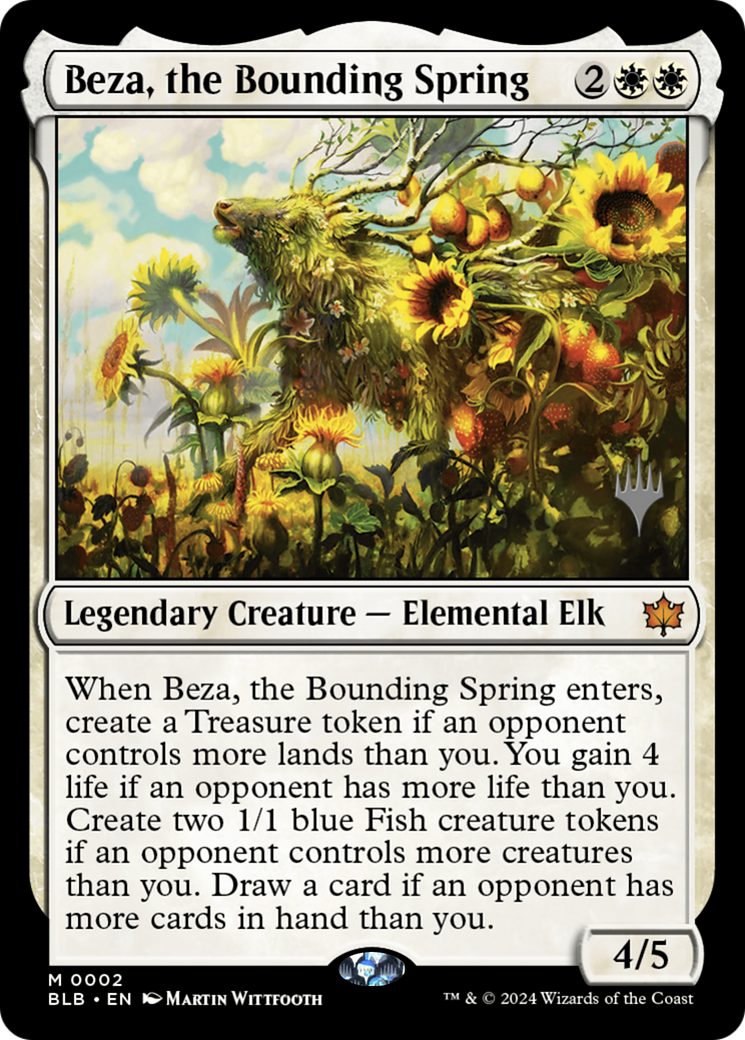 Beza, the Bounding Spring (Promo Pack) [Bloomburrow Promos] | Silver Goblin