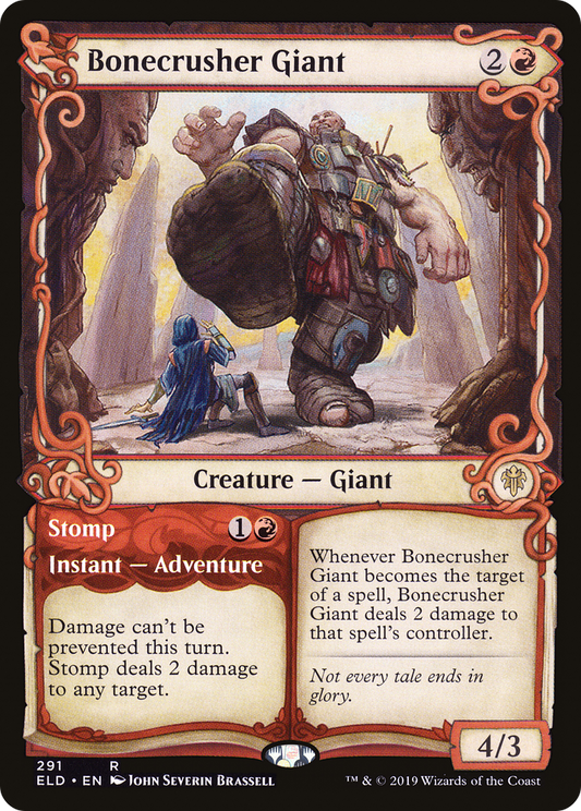 Bonecrusher Giant // Stomp (Showcase) [Throne of Eldraine] Foil