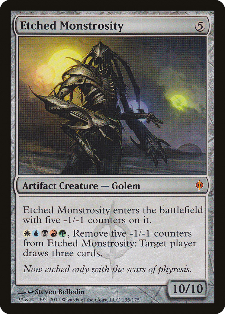 Etched Monstrosity [New Phyrexia] Foil