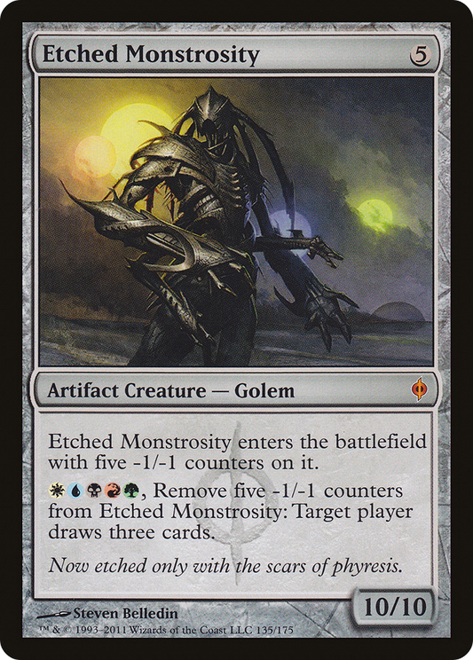 Etched Monstrosity [New Phyrexia] Foil