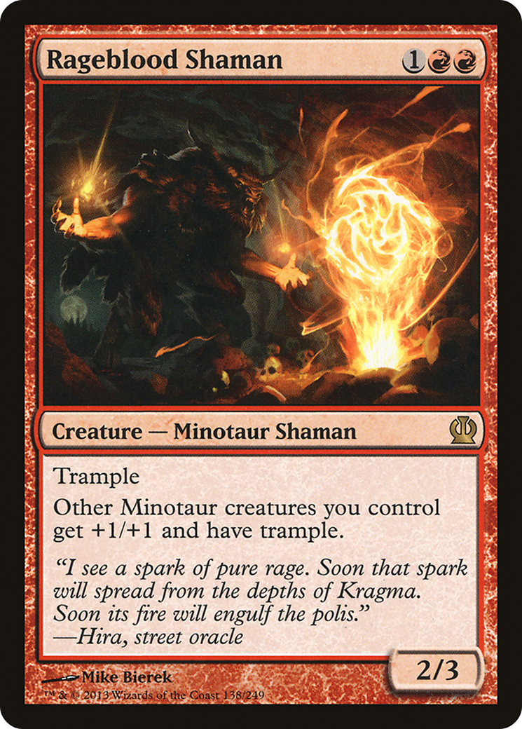 Rageblood Shaman (138) Foil - Theros