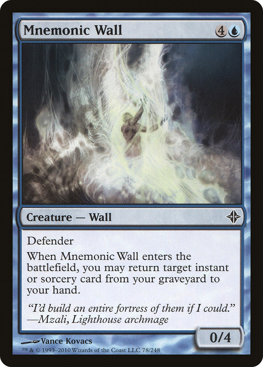 Mnemonic Wall [Rise of the Eldrazi] Foil