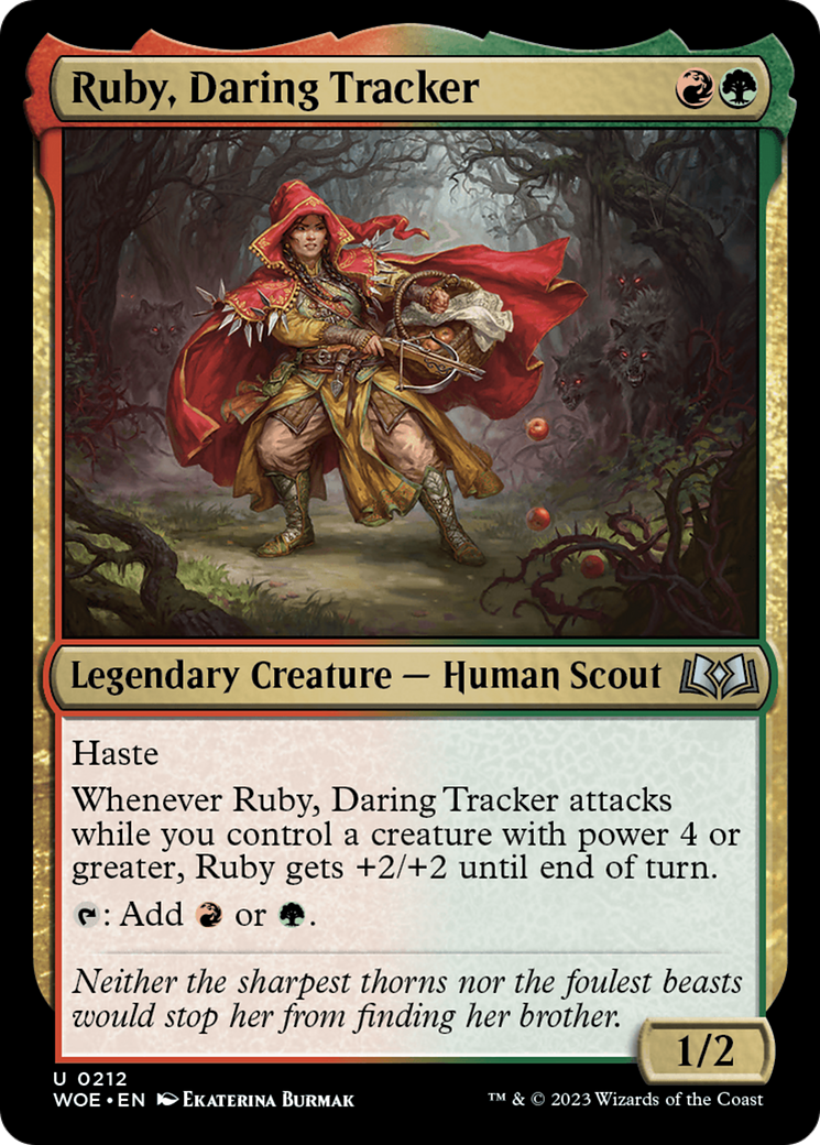 Ruby, Daring Tracker [Wilds of Eldraine] Foil