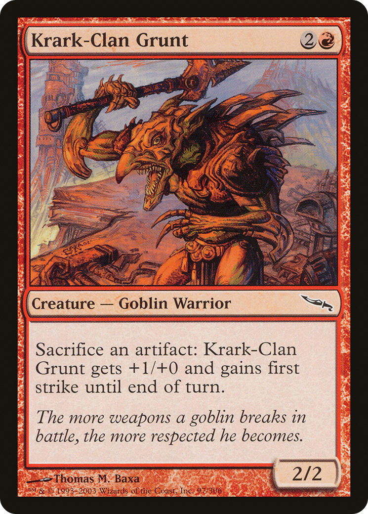 Krark-Clan Grunt [Mirrodin] Foil