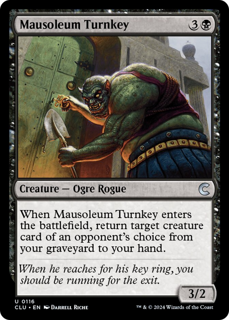 Mausoleum Turnkey [Ravnica: Clue Edition] | Silver Goblin