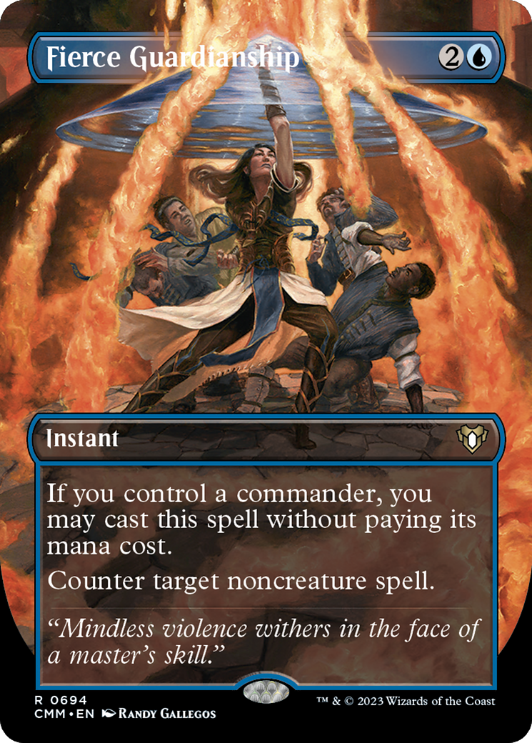 Fierce Guardianship (Borderless) (694) Foil - Commander Masters