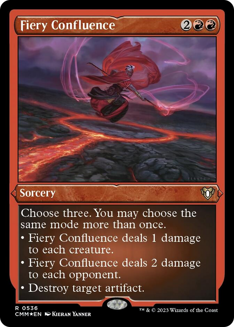 Fiery Confluence (536) Etched Foil - Commander Masters