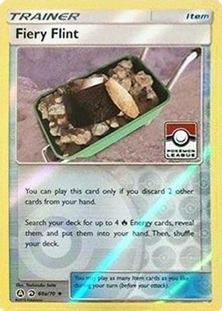 Fiery Flint (Pokemon League) (60a) Reverse Holofoil - Dragon Majesty