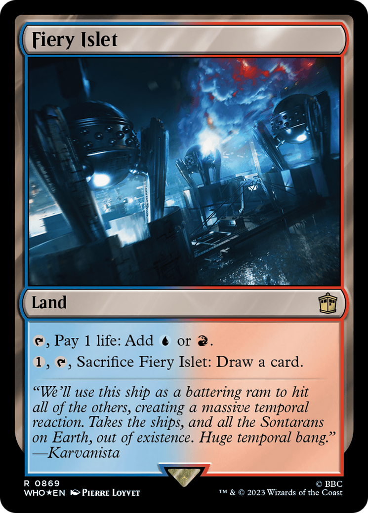 Fiery Islet (869) Surge Foil - Doctor Who