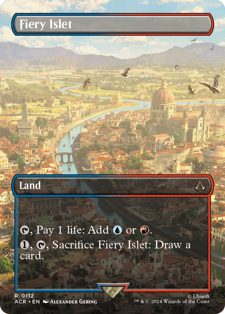 Fiery Islet (Borderless) (112) Foil - Assassin's Creed