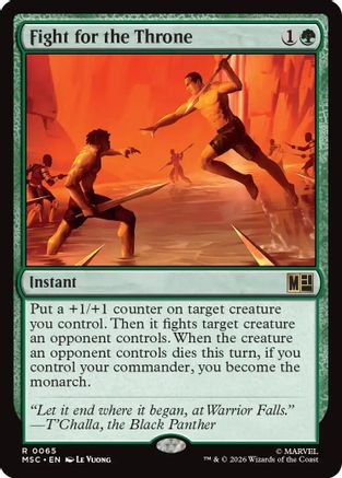 Fight for the Throne (065) Surge Foil - Commander: Marvel Super Heroes