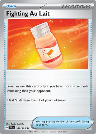 Fighting Au Lait (181) Reverse Holofoil - Paldea Evolved