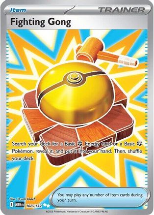 Fighting Gong (Full Art) (168) Holofoil - Mega Evolution