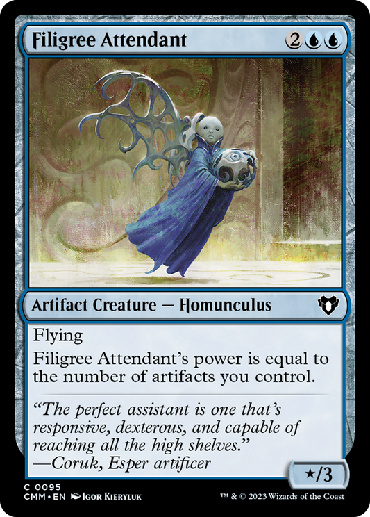 Filigree Attendant (095) Foil - Commander Masters