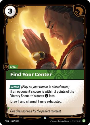 Find Your Center (047) Foil - Origins