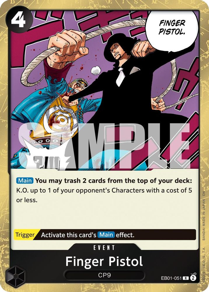Finger Pistol (Reprint) (EB01-051) Foil