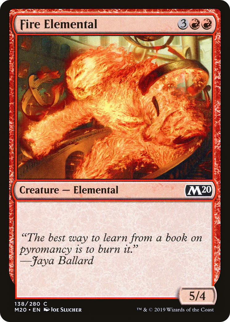 Fire Elemental (138) - Core Set 2020 Foil