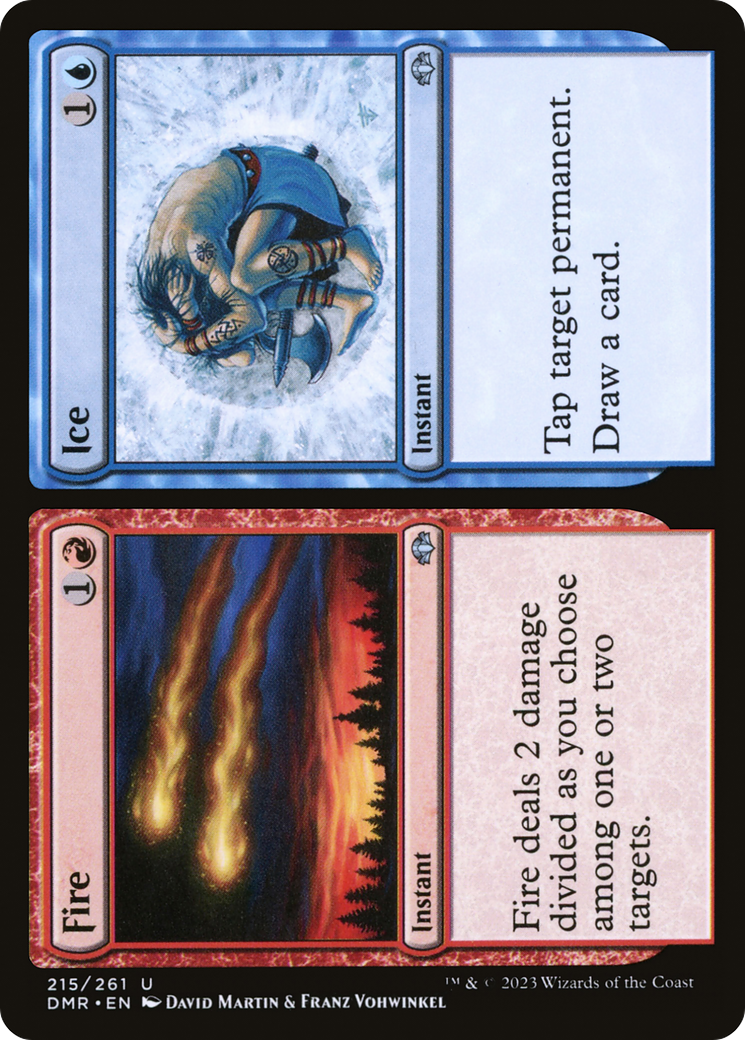 Fire // Ice (215) - Dominaria Remastered Foil