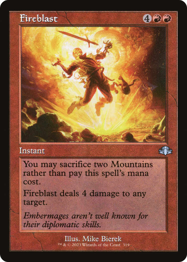 Fireblast (Retro) (319) - Dominaria Remastered Foil