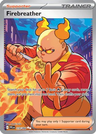 Firebreather (Full Art) (119) Holofoil - Phantasmal Flames