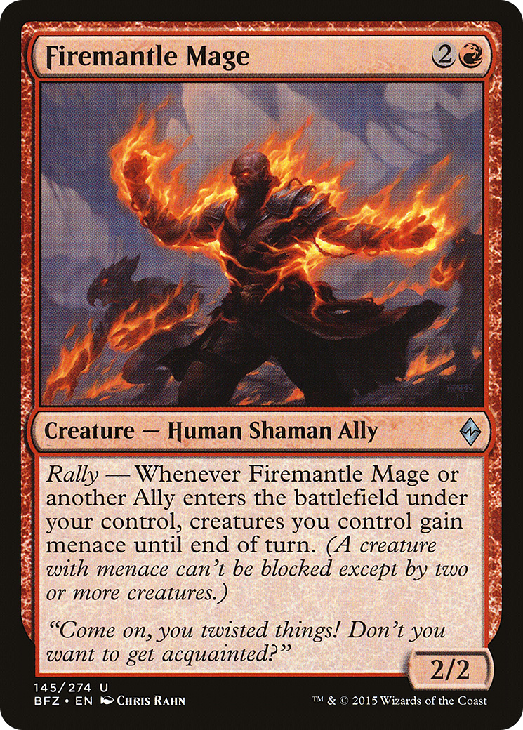Firemantle Mage (145) Foil - Battle for Zendikar