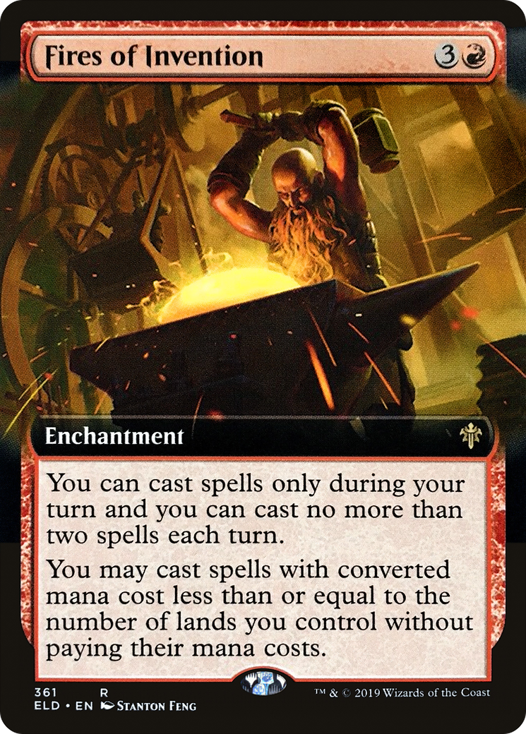 Fires of Invention (Extended Art) (361) - Throne of Eldraine Foil