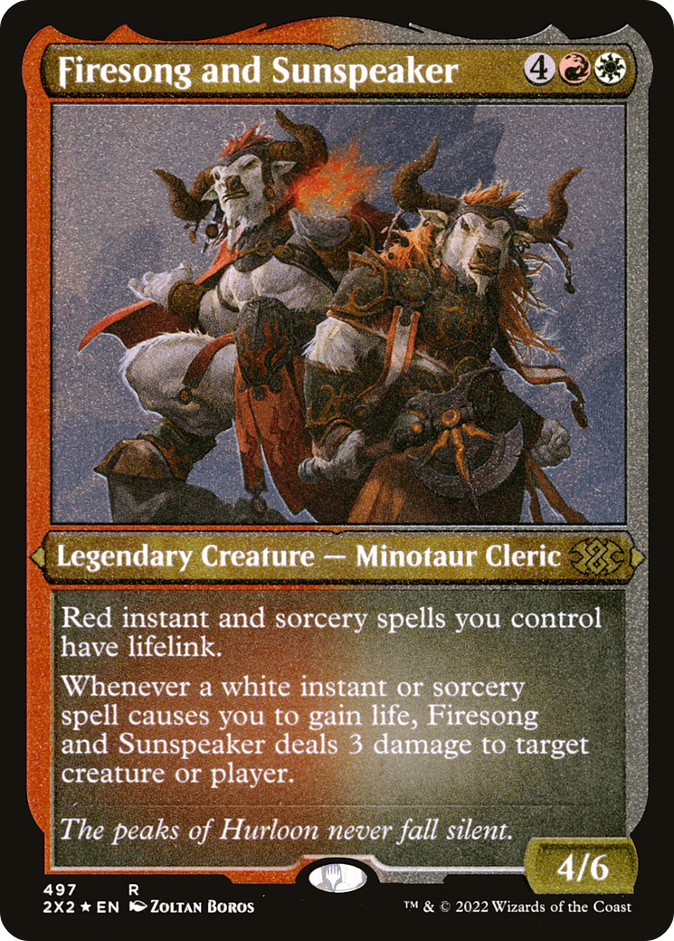 Firesong and Sunspeaker (497) Etched Foil - Double Masters 2022