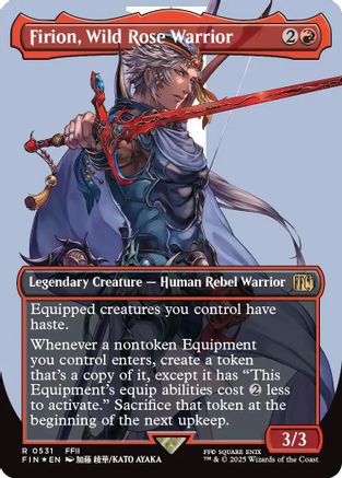 Firion, Wild Rose Warrior (Borderless) (531) Surge Foil - FINAL FANTASY