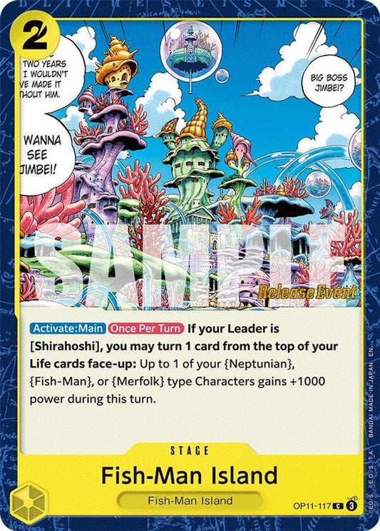 Fish-Man Island (OP11-117) Release Event Cards