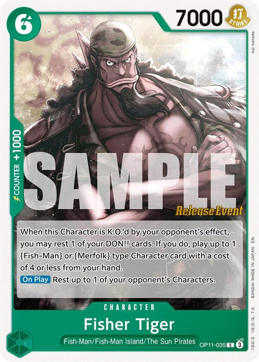 Fisher Tiger (OP11-035) Release Event Cards