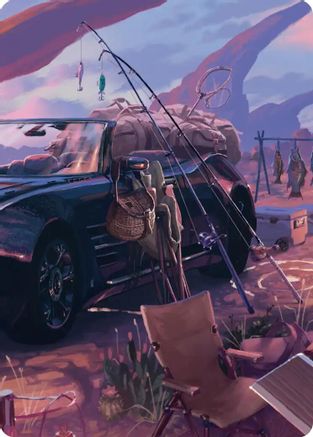 Fishing Gear Scene (020s) Gold-Stamped - Art Series: FINAL FANTASY