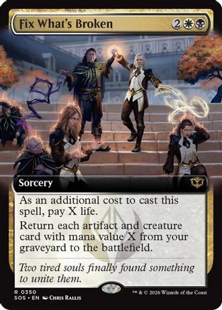 Fix What's Broken (Extended Art) (350) Foil - Secrets of Strixhaven