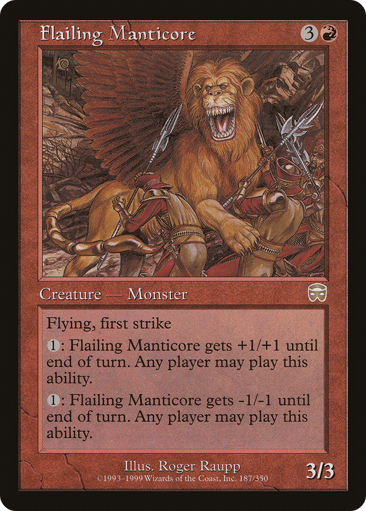 Flailing Manticore (187) - Mercadian Masques