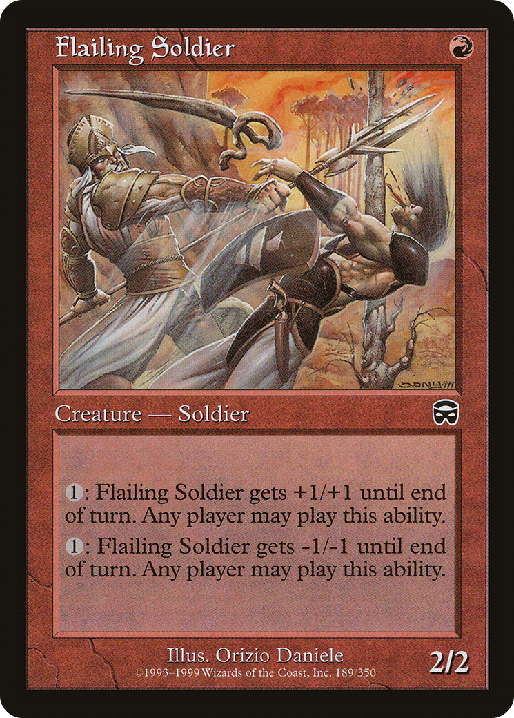 Flailing Soldier (189) Foil - Mercadian Masques