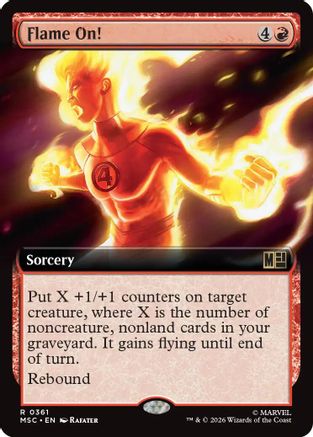 Flame On! (Extended Art) (361) - Commander: Marvel Super Heroes