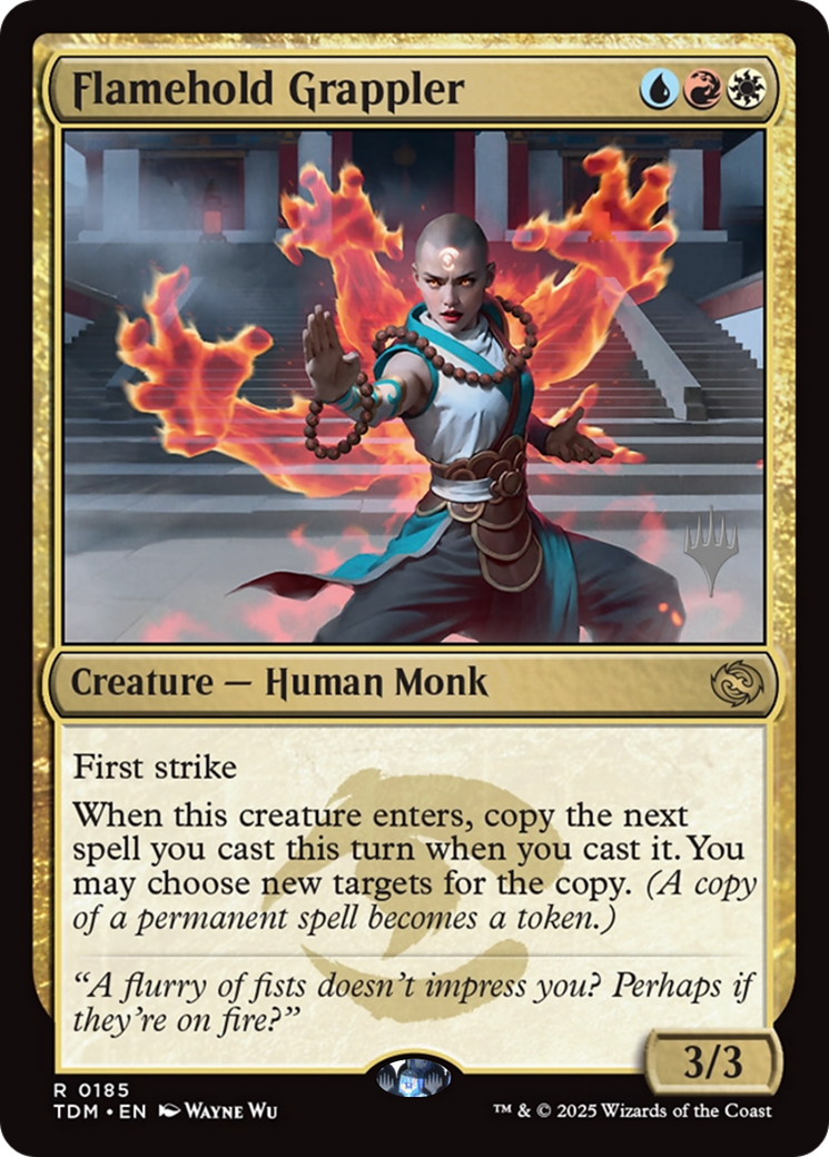 Flamehold Grappler (Promo Pack) (185) Foil - Tarkir: Dragonstorm