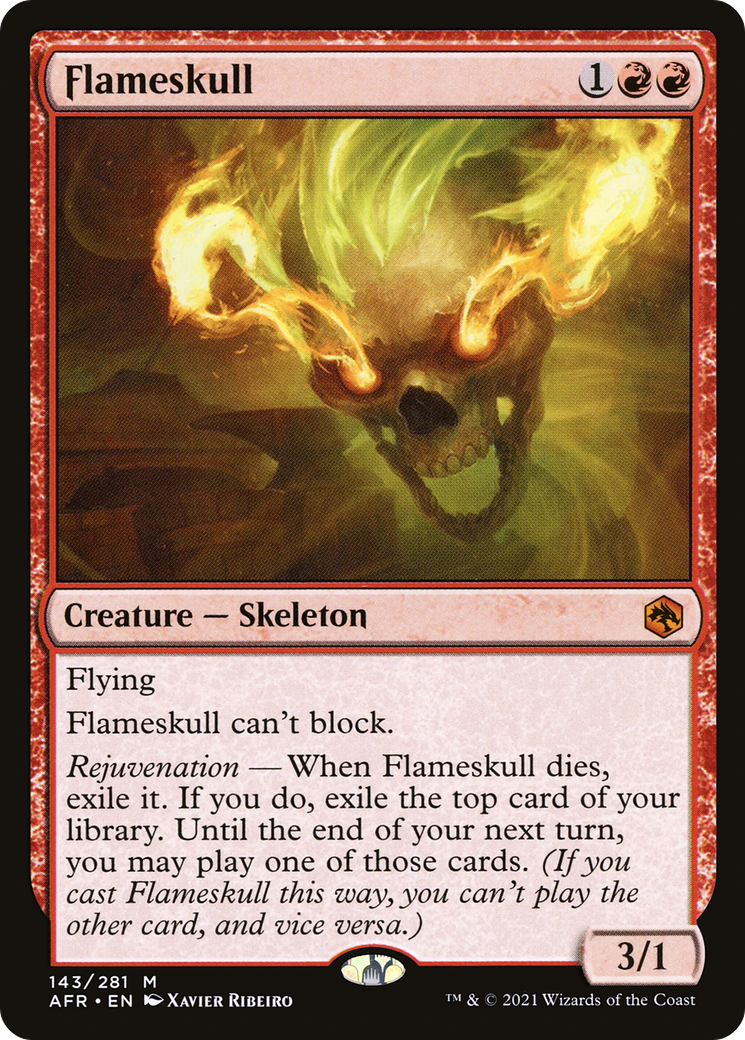 Flameskull (143) - Adventures in the Forgotten Realms Foil