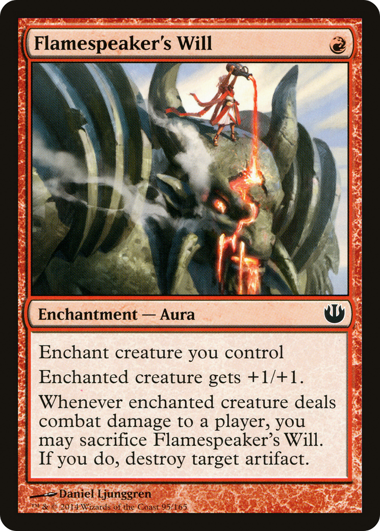 Flamespeaker's Will (095) Foil - Journey into Nyx