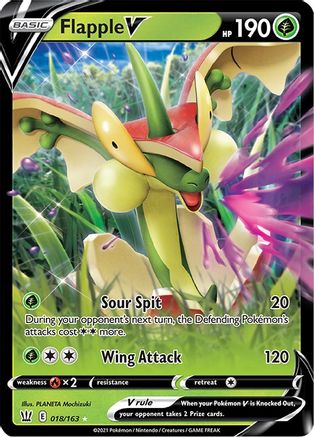 Flapple V (18) Holofoil - Battle Styles