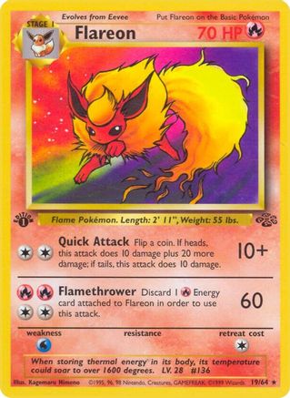 Flareon (19) (1st Edition) - Jungle
