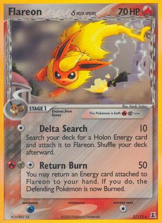 Flareon (Delta Species) (5) Holofoil - Delta Species
