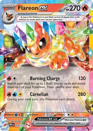 Flareon ex (14) Holofoil - Prismatic Evolutions