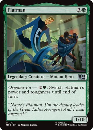 Flatman (721) - Commander: Marvel Super Heroes