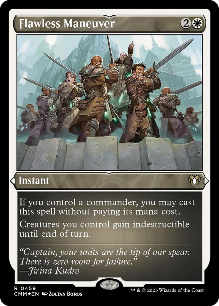 Flawless Maneuver (459) Etched Foil - Commander Masters
