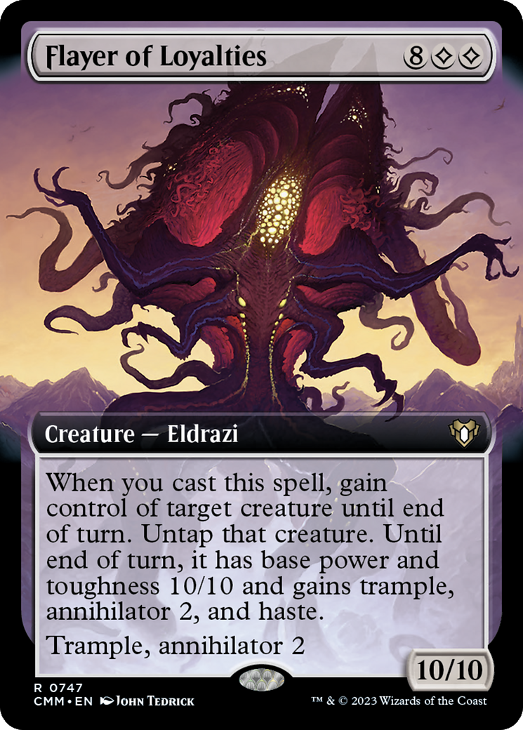 Flayer of Loyalties (Extended Art) (747) Foil - Commander Masters