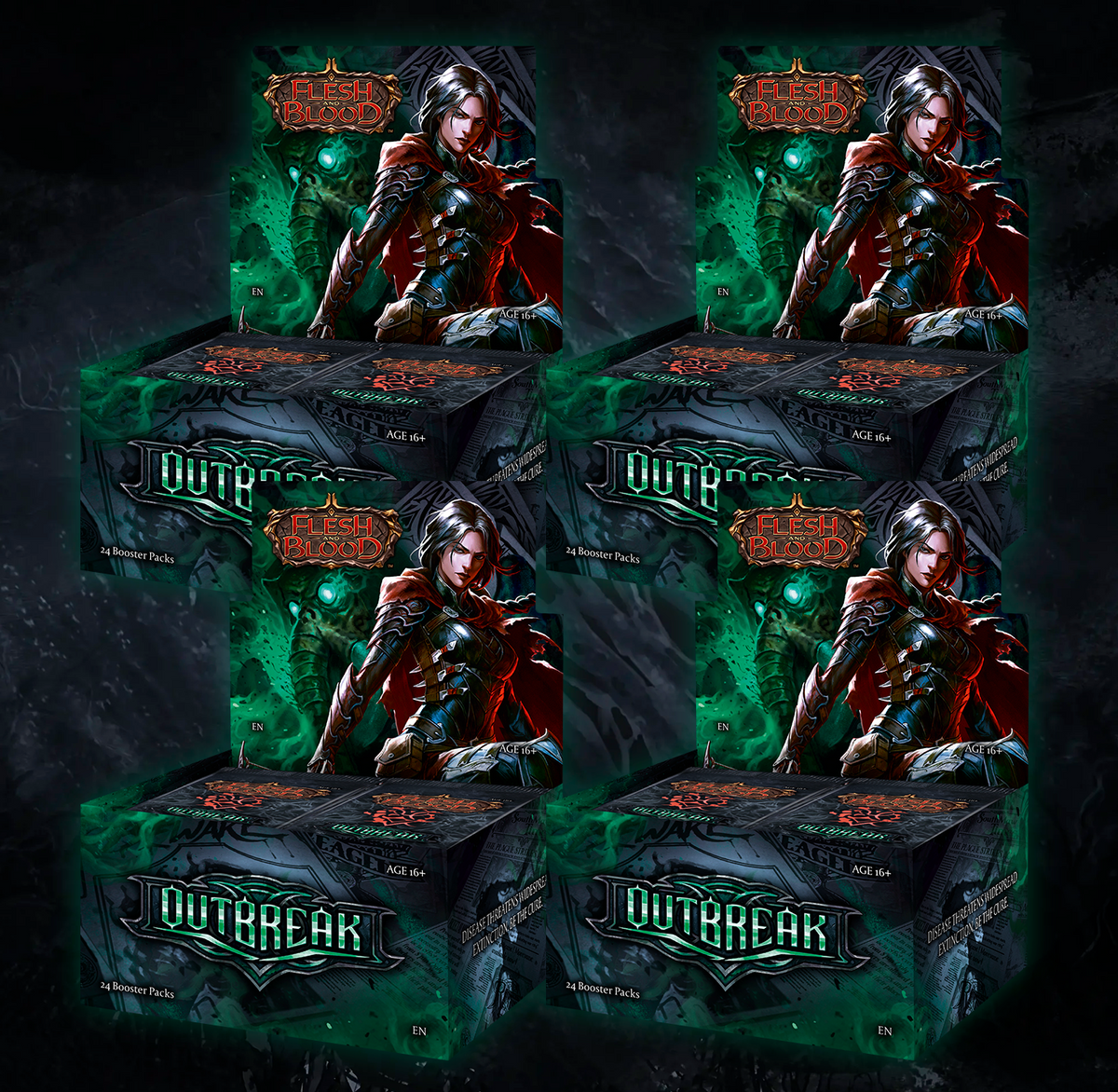 Flesh and Blood: Outbreak - Booster Case (4 Displays)