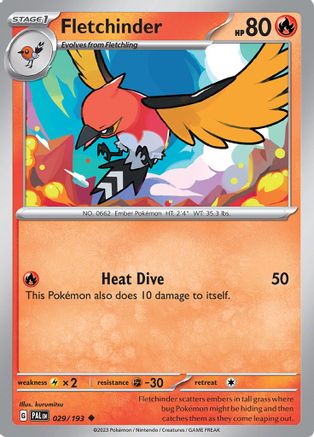 Fletchinder (29) Reverse Holofoil - Paldea Evolved