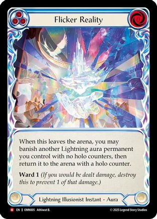 Flicker Reality (OMN005) Rainbow Foil - Omens of the Third Age