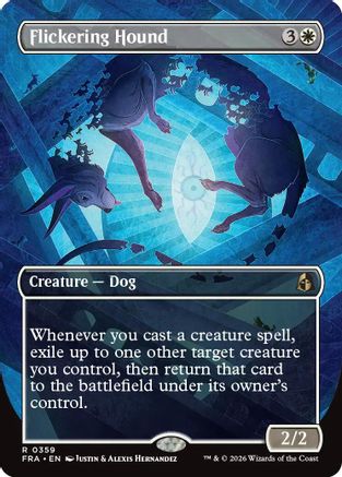 Flickering Hound (Borderless) (359) - Reality Fracture